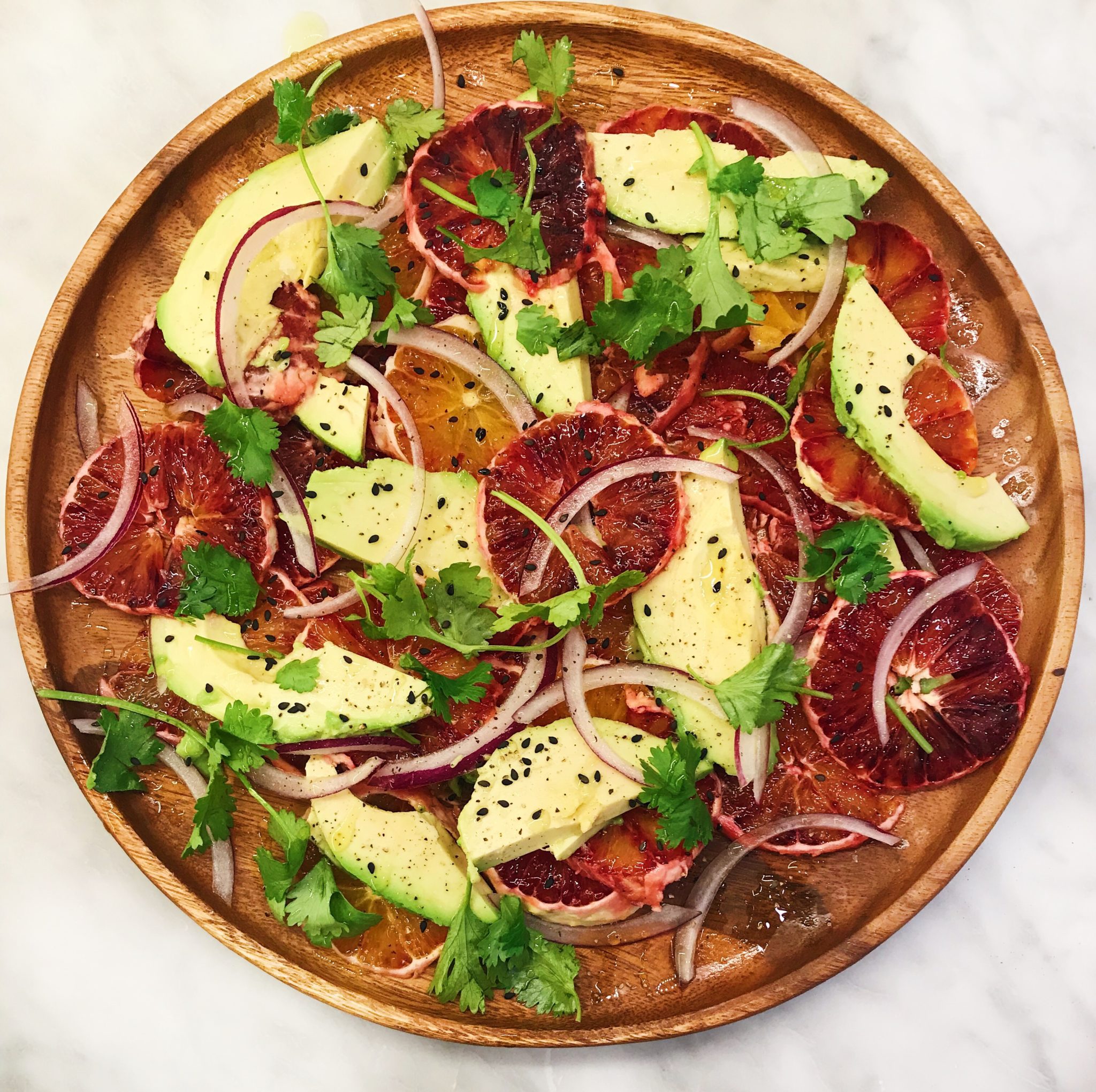 easy recipes citrus salad red onion avocado wit & delight