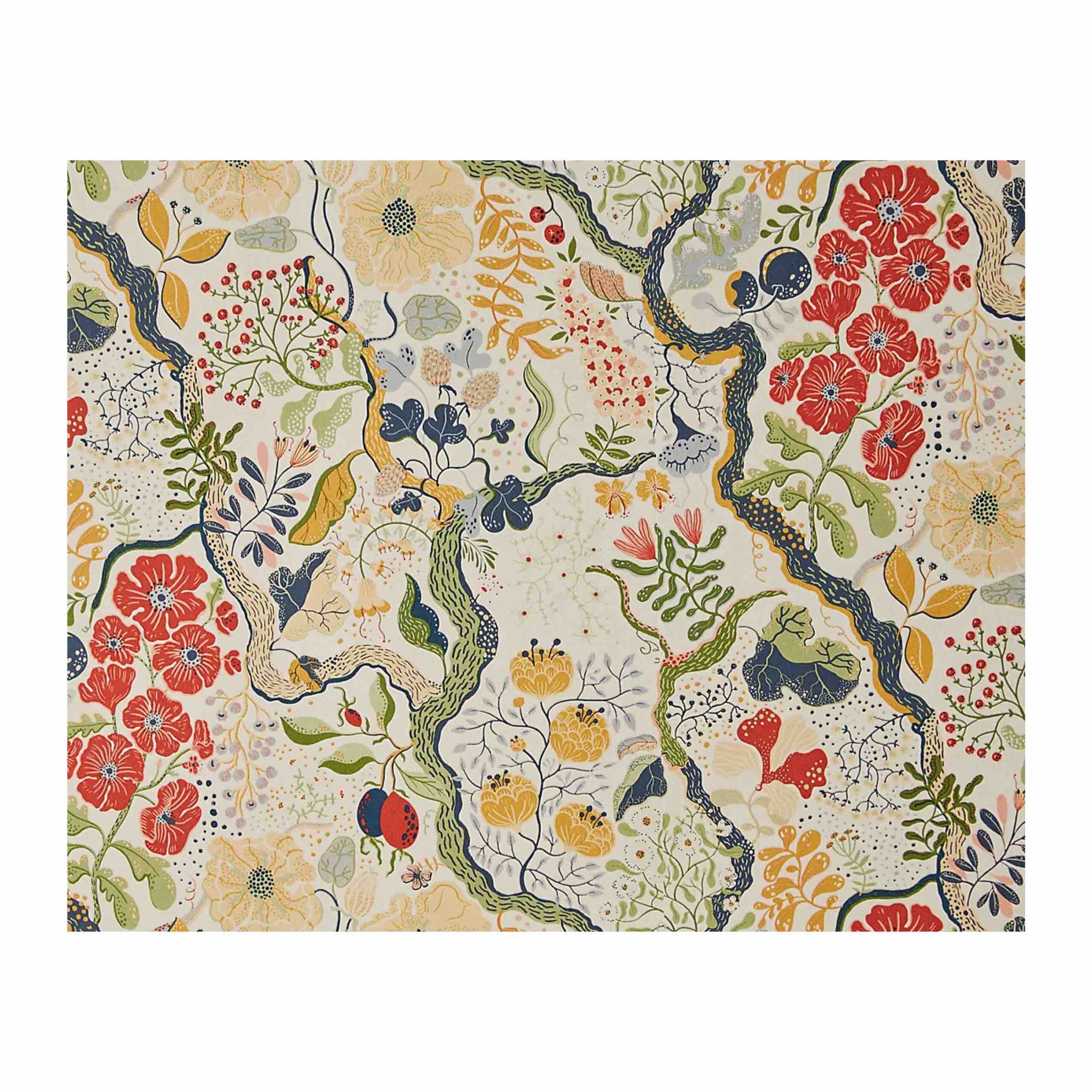 A-Street Prints Ann Green Floral Vines