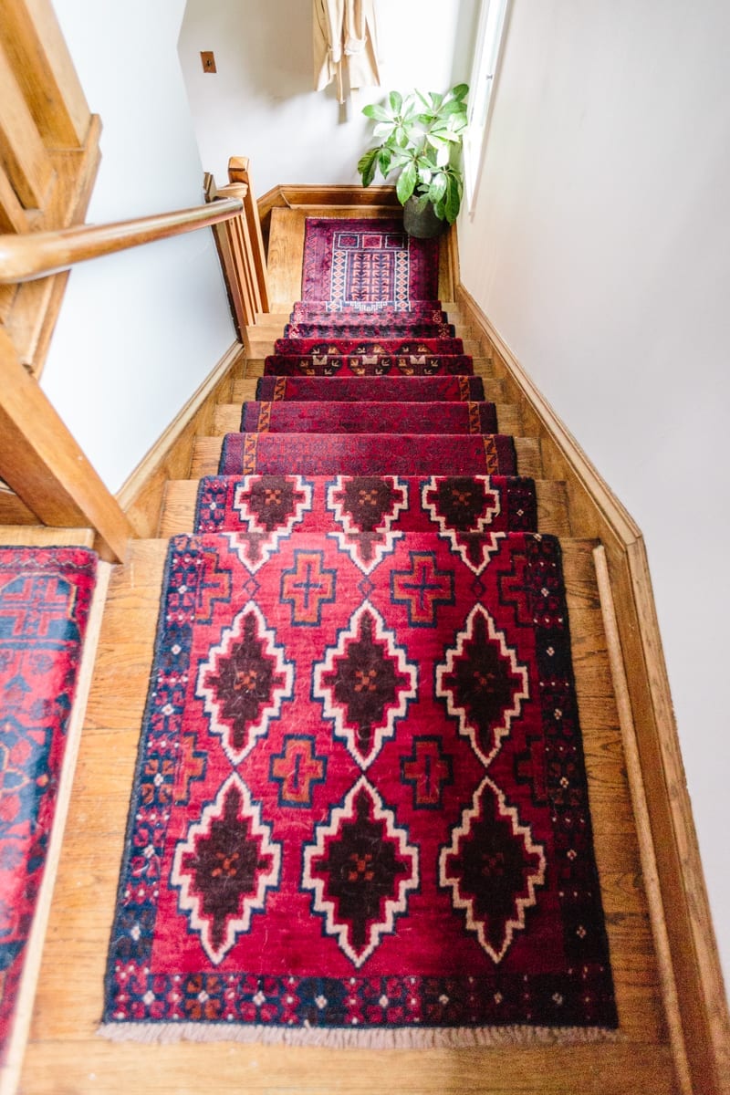 DIY Vintage Stair Runner — Wit & Delight