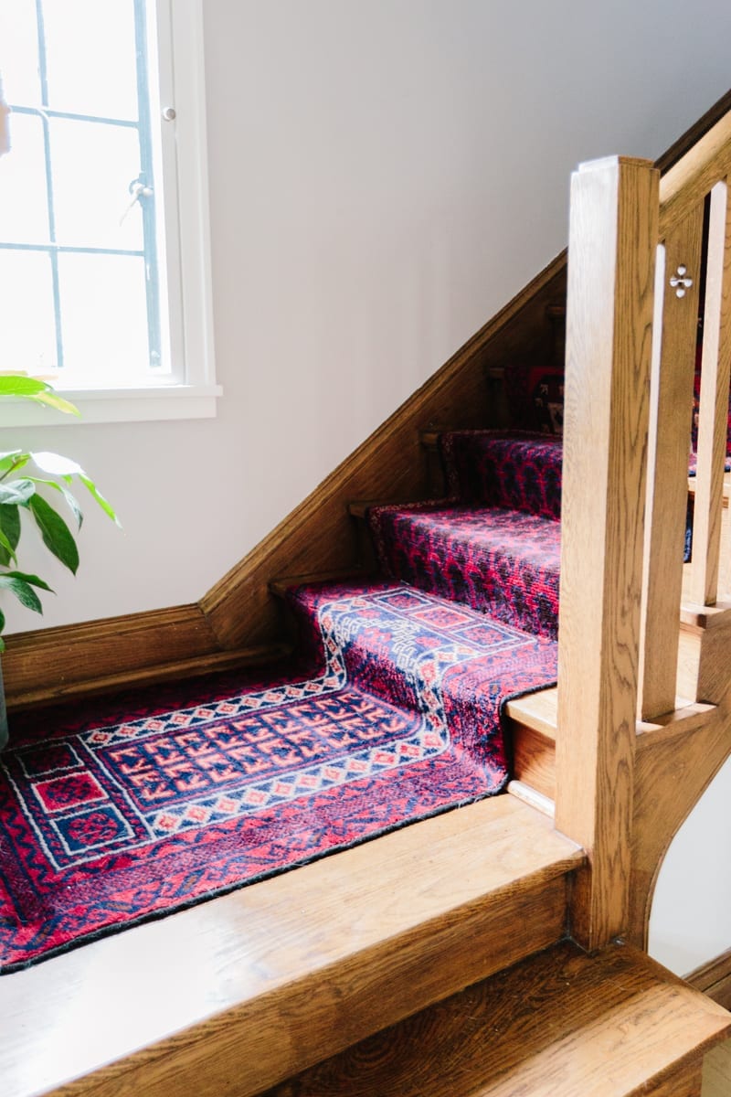 DIY Vintage Stair Runner — Wit & Delight